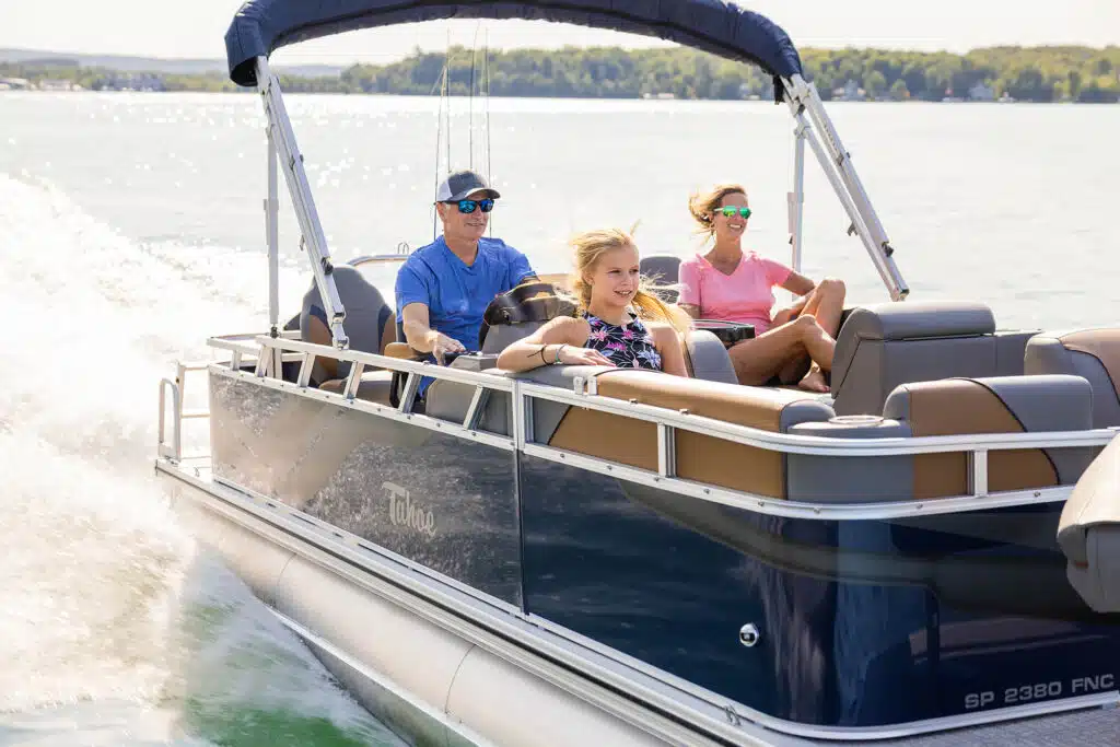 Compact Pontoon Boats - Tahoe Pontoon Boats